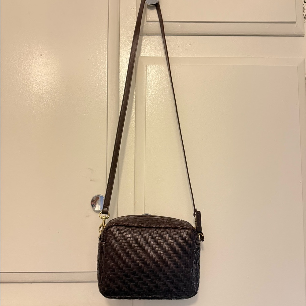 Clare V. Plum Zig Zag Midi Sac